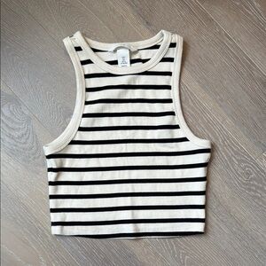 H&M Striped Cropped Tank